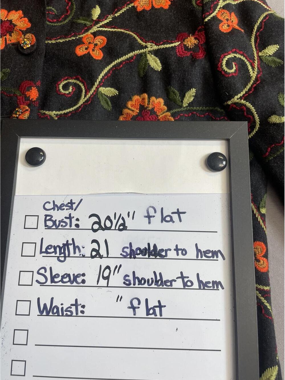 Moschino wool embroidered floral jacket 12 - Picture 9 of 12